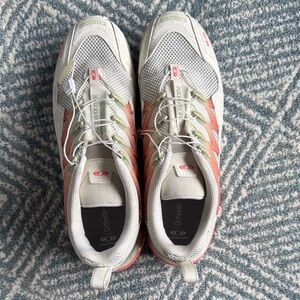 Salomon Men's White and Coral Sneakers